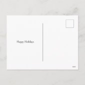 Vrolijk Kerstfeest Nieuwjaar Schattigee Waterverf  Feestdagenkaart (Achterkant)