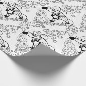 Vrolijk kerstfeest Nieuwjaar Symbool Mouse Cartoon Cadeaupapier (Hoek)