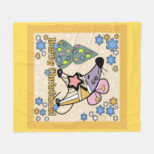 Vrolijk kerstfeest Nieuwjaar Symbool Mouse Cartoon Fleece Deken (Voorkant (Horizontaal))