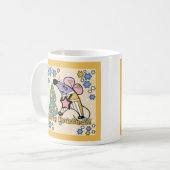 Vrolijk kerstfeest Nieuwjaar Symbool Mouse Cartoon Koffiemok (Voorkant links)