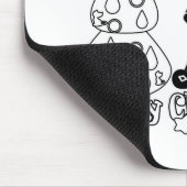 Vrolijk kerstfeest Nieuwjaar Symbool Mouse Cartoon Muismat (Hoek)