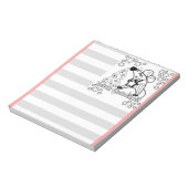 Vrolijk kerstfeest Nieuwjaar Symbool Mouse Cartoon Notitieblok (Linkerzijde)