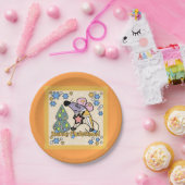 Vrolijk kerstfeest Nieuwjaar Symbool Mouse Cartoon Papieren Bordje (Feest)