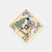 Vrolijk kerstfeest Nieuwjaar Symbool Mouse Cartoon Servet (Hoek)