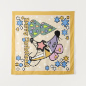 Vrolijk kerstfeest Nieuwjaar Symbool Mouse Cartoon Wandkleed (Voorkant (horizontaal))