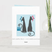 Vrolijk Kerstfeest & Nieuwjaar wenskaart Feestdagen Kaart (Achterkant)