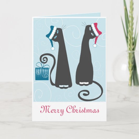 Vrolijk Kerstfeest & Nieuwjaar wenskaart Feestdagen Kaart (Voorkant)