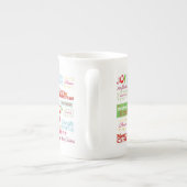 Vrolijk kerstfeest, Noel Joy Porselein Kop (Achterkant)