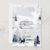 vrolijk kerstfeest! Noordse, eenvoudige foto Feestdagenkaart (Achterkant)