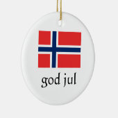 Vrolijk kerstfeest Noors Ornament (Rechts)