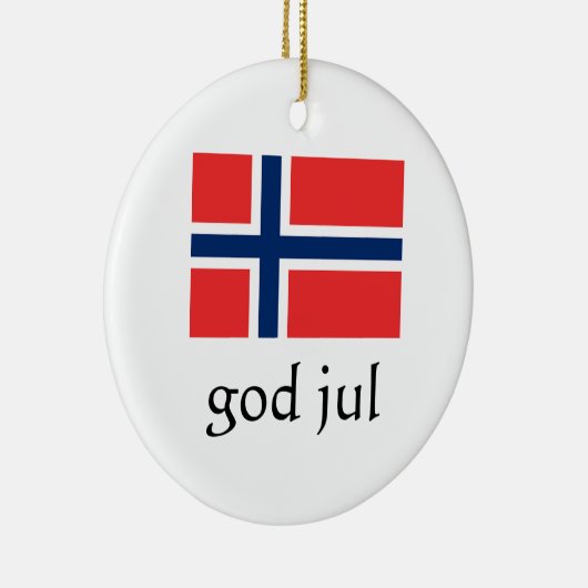 Vrolijk kerstfeest Noors Ornament (Rechts)