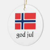Vrolijk kerstfeest Noors Ornament (Links)