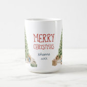 Vrolijk kerstfeest nostalgische kerst schattige di koffiemok (Center)