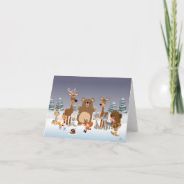 Vrolijk kerstfeest! notecard feestdagen kaart
