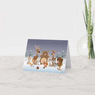 Vrolijk kerstfeest! notecard feestdagen kaart