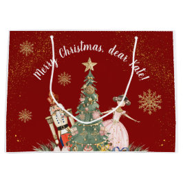 Vrolijk kerstfeest Notenkraker Deep Red Groot Cadeauzakje