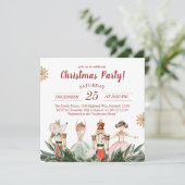 Vrolijk kerstfeest notenkraker thema kaart (Staand voorkant)