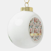 Vrolijk Kerstfeest Notenkraker Vakantie Keramische Bal Ornament (Links)