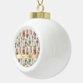Vrolijk Kerstfeest Notenkraker Vakantie Keramische Bal Ornament (Rechts)