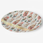 Vrolijk Kerstfeest Notenkraker Vakantie Papieren Bordje (Gekanteld)