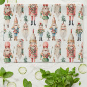 Vrolijk Kerstfeest Notenkraker Vakantie Theedoek (Gevouwen)