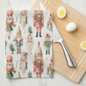 Vrolijk Kerstfeest Notenkraker Vakantie Theedoek (Quarter Fold)