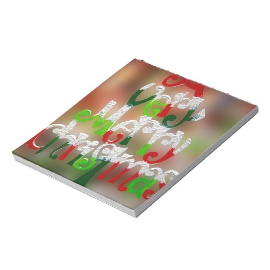 vrolijk kerstfeest notitieblok (Linkerzijde)