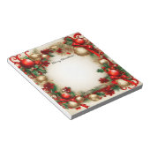 Vrolijk kerstfeest notitieblok (Schuin)