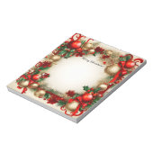 Vrolijk kerstfeest notitieblok (Linkerzijde)