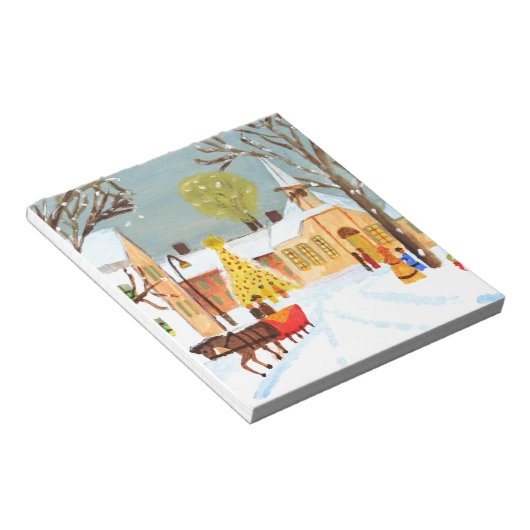 Vrolijk kerstfeest notitieblok (Schuin)