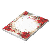 Vrolijk kerstfeest notitieblok (Linkerzijde)