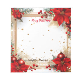 Vrolijk kerstfeest notitieblok