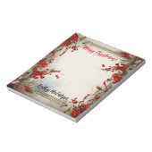 Vrolijk kerstfeest notitieblok (Linkerzijde)