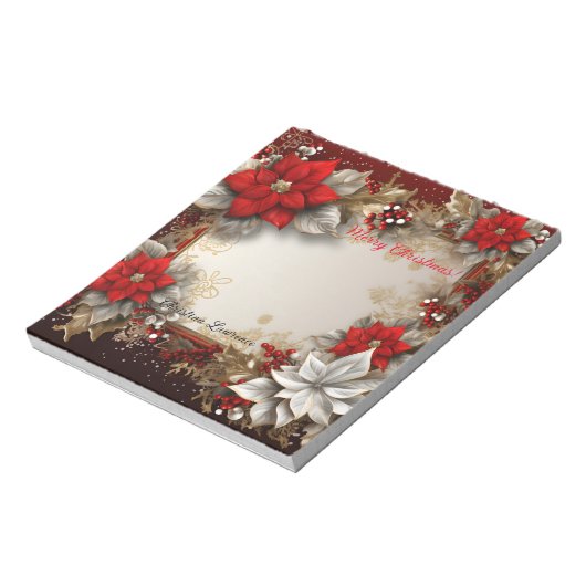 Vrolijk kerstfeest notitieblok (Linkerzijde)