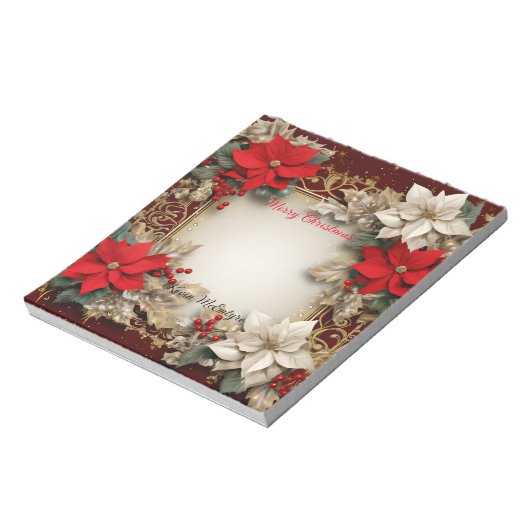 Vrolijk kerstfeest notitieblok (Linkerzijde)