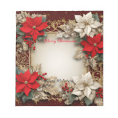 Vrolijk kerstfeest notitieblok (Voorkant)