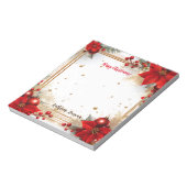 Vrolijk kerstfeest notitieblok (Linkerzijde)