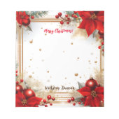 Vrolijk kerstfeest notitieblok (Voorkant)