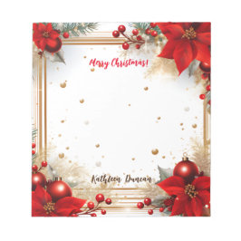 Vrolijk kerstfeest notitieblok