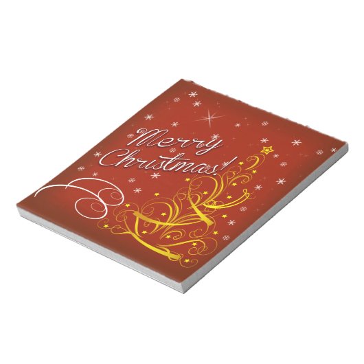 Vrolijk kerstfeest notitieblok (Linkerzijde)