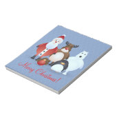Vrolijk kerstfeest notitieblok (Linkerzijde)