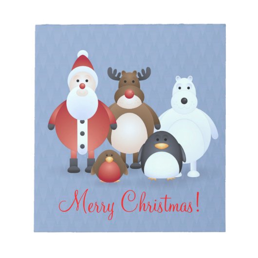 Vrolijk kerstfeest notitieblok (Voorkant)