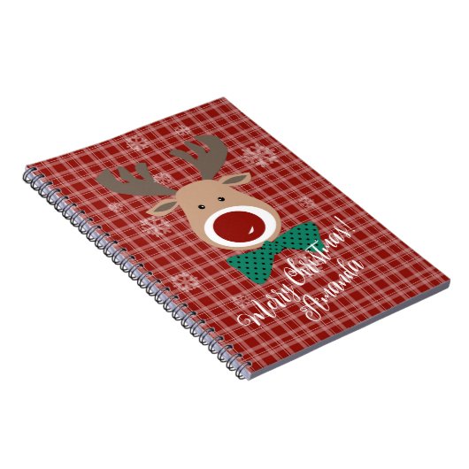 Vrolijk kerstfeest! notitieboek (Rechterzijde)