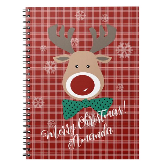 Vrolijk kerstfeest! notitieboek (Voorkant)