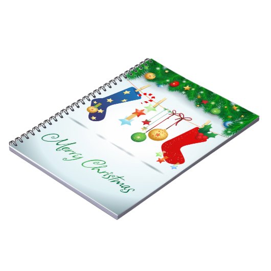 Vrolijk kerstfeest notitieboek (Linkerzijde)