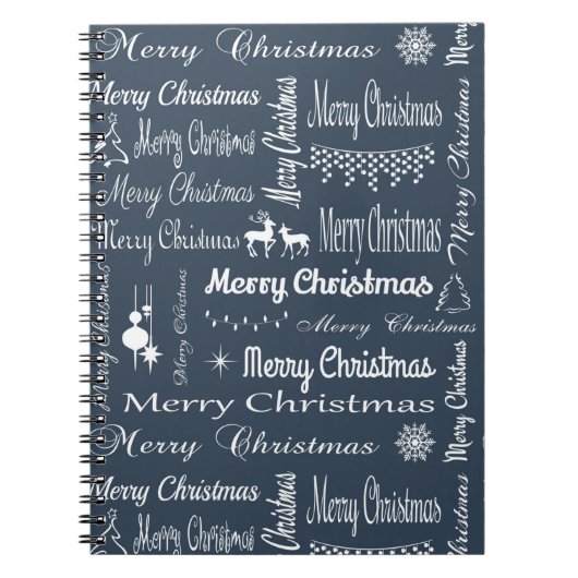 Vrolijk kerstfeest notitieboek (Voorkant)