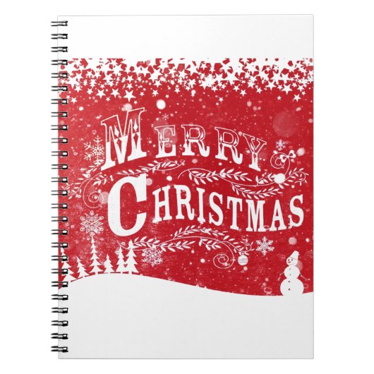 Vrolijk kerstfeest notitieboek (Voorkant)