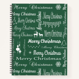 Vrolijk kerstfeest notitieboek