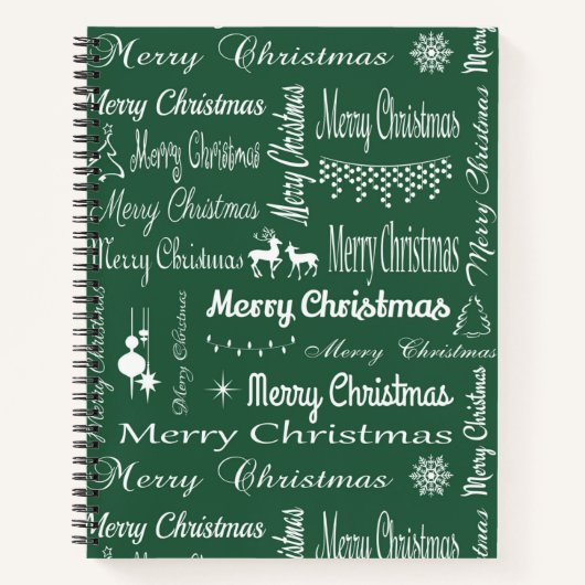 Vrolijk kerstfeest notitieboek (Voorkant)