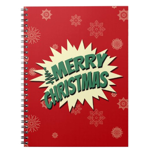 Vrolijk kerstfeest notitieboek (Voorkant)